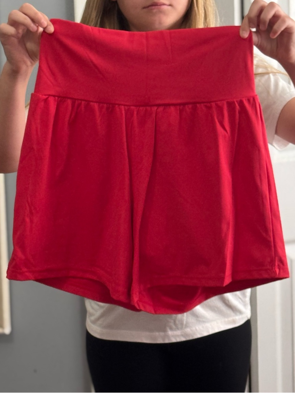 HALARA Red Athletic Skort Shorts